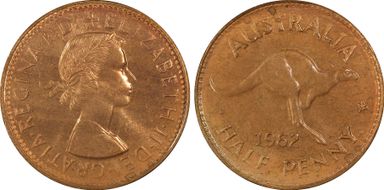 1962 Y. (p) 1/2D MS64RB