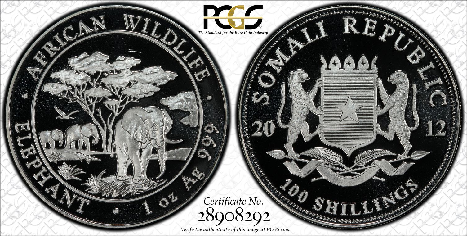 PCGS Set Registry - Brandywine Somalia Silver Elephant Proof 100