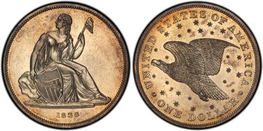 1836 $1 J-60 Original, Alignment I PR62+