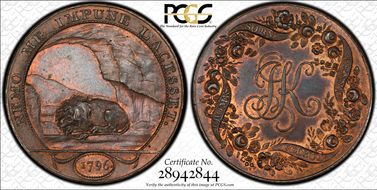 1796 Tk 1D DH-20 Warwickshire, Kempson MS64BN