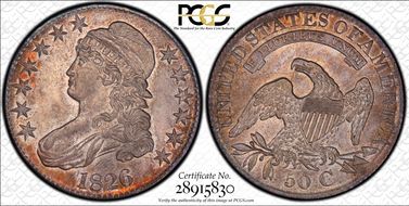 1826 50C AU58