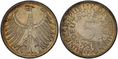 1958-F 5 Mk J-387 MS64