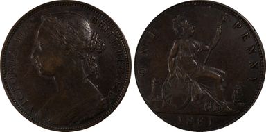 1881-H 1D S-3955 AU50BN