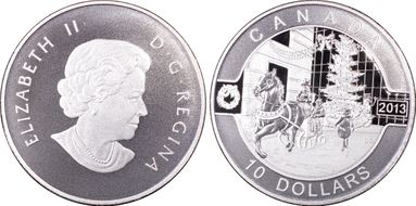 2013 $10 Holiday Season Matte PR70DCAM