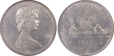1968 $1 Voyageur MS63