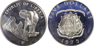 1975 $5 Elephant PR66CAM