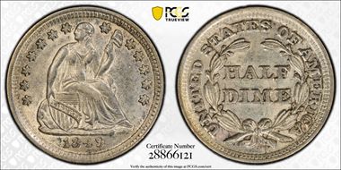 1849/6 H10C Overdate, FS-302 AU55