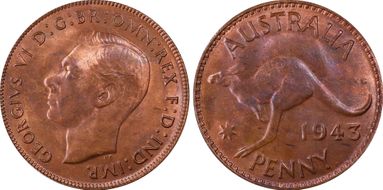 1943 Y. (p) 1D MS64RB