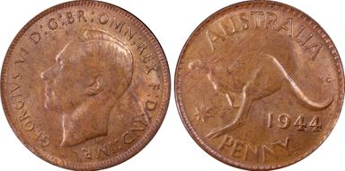 1944 Y. (p) 1D MS63RB