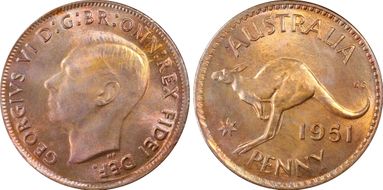 1951 (m) 1D MS64+ RB