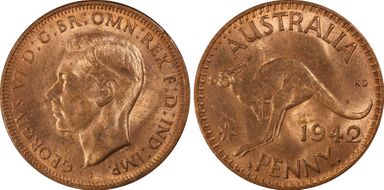 1942-I (b) 1D MS63RD