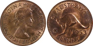 1953 (m) 1D w/o Serif 5 MS63RB