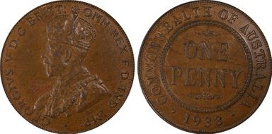 1933/2 (m) 1D AU58BN