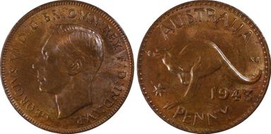1943 Y. (p) 1D MS64BN
