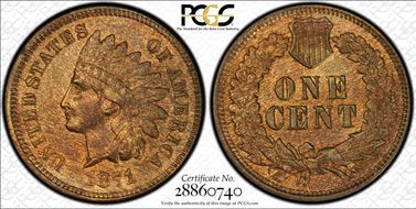 1871 1C MS64RB
