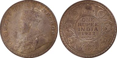 1922(B) Rupee SW-8.57 MS62