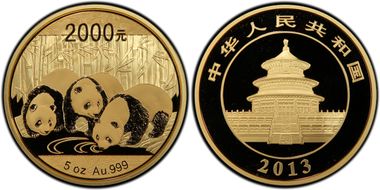 2013 2000 Yn Panda Gold PR69DCAM