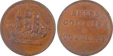 (c.1830) Token PE10-22 BR-997 AU53BN