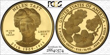 2013-W $10 Helen Taft First Strike PR69DCAM