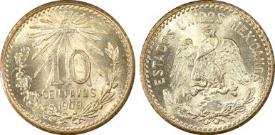 1909-M 10C KM-428  Ag MS66