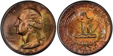 1949-D 25C MS67+