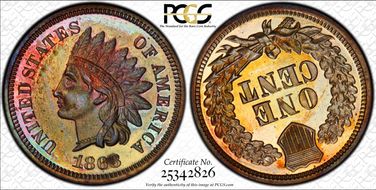 1868 1C PR64RB