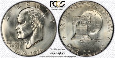 1976-D $1 Type 1 MS66