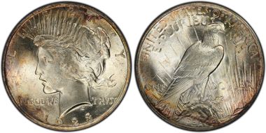 1923 $1 VAM 1A, Whisker Jaw MS66