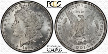 1878 8TF $1 MS65