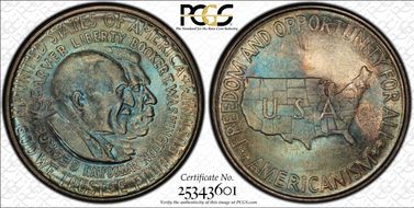 1952 50C Washington-Carver MS65