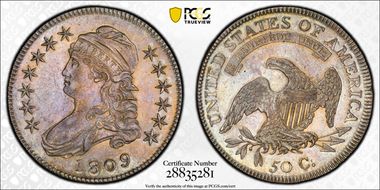 1809 50C O-101, XXX AU53