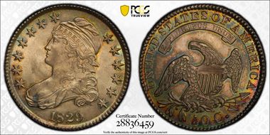 1829 50C O-109a MS64