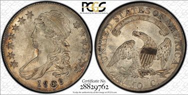 1808 50C O-109a AU58