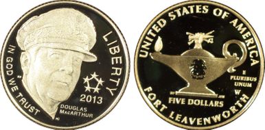 2013-W $5 5 Star Generals MacArthur PR69DCAM
