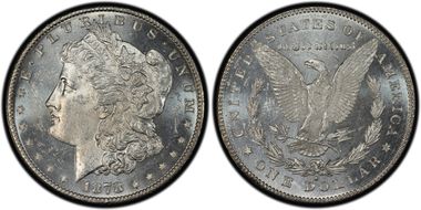 1878-S $1 VAM 81 Lava Wing MS63PL