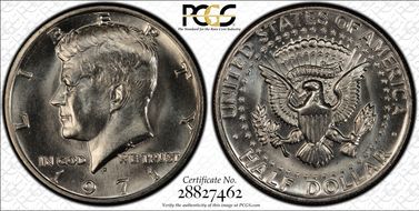 1971-D 50C DDO, FS-101 MS67