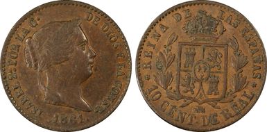 1861 10C Segovia AU50BN