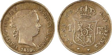 1859 Real 7 Pt. Star Seville XF40