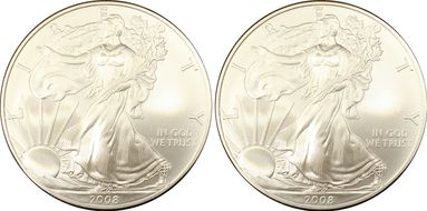 2008-W $1 Burnished Silver Eagle SP69