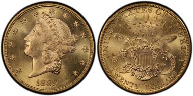 1889-S $20 Saddle Ridge Hoard MS62