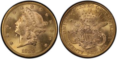 1889-S $20 Saddle Ridge Hoard MS62
