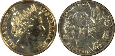 2011 $1 Dorothy Wall Al-Bronze MS66