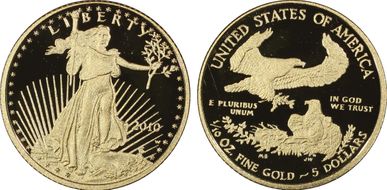 2010-W $5 Gold Eagle PR69DCAM