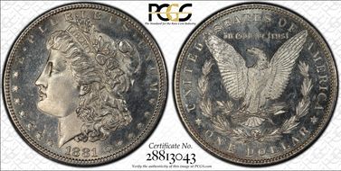 1881-S $1 MS64PL