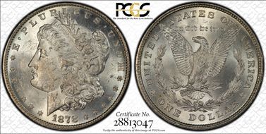 1878 8TF $1 MS62