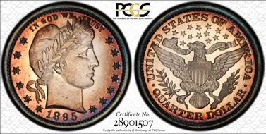 1895 25C PR66+ CAM