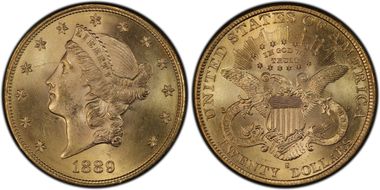 1889-S $20 Saddle Ridge Hoard MS63