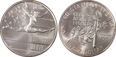 1992-P 50C Olympic MS70