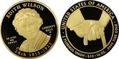 2013-W $10 Edith Wilson First Strike PR70DCAM