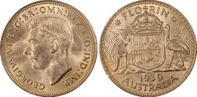 1939(m) Florin MS62